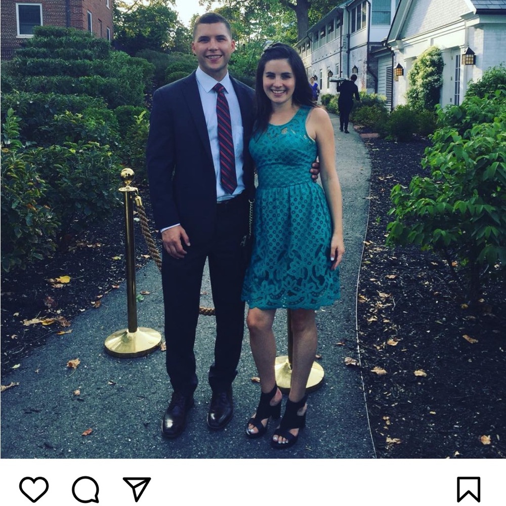 *2 for $10* Cute teal Aline cocktail dress